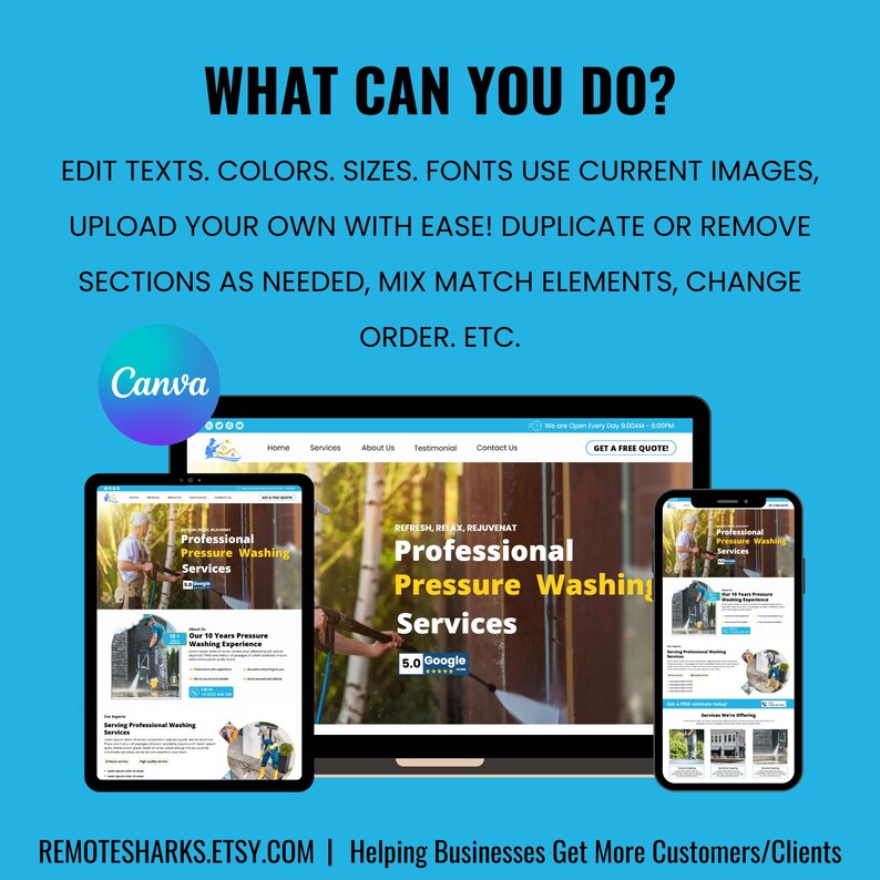 CANVA Website Design