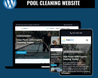 Pool Cleaning WordPress Theme – Divi Website Template for Pool Service & Maintenance Companies