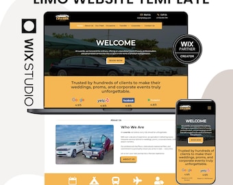 Limo Rental Wix Studio Website Template | Chauffeur, Luxury Transport & Car Service Website