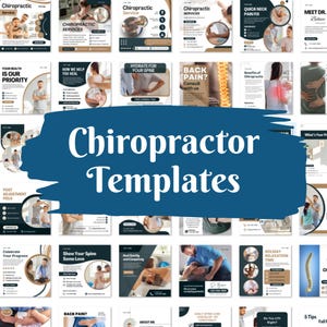 Modèles de publications pour les réseaux sociaux des chiropraticiens – 40 publications Canva pour les chiropraticiens, les centres de bien-être et les cliniques de physiothérapie