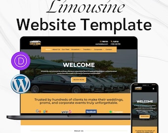 Limousine Website Template – Divi WordPress Theme for Limo, Car Hire & Luxury Transport Services
