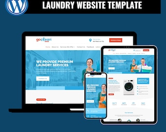 Tema WordPress per lavanderia - Modello di sito web Divi per lavaggio a secco, lavaggio e piegatura - Aziende di servizi di lavanderia