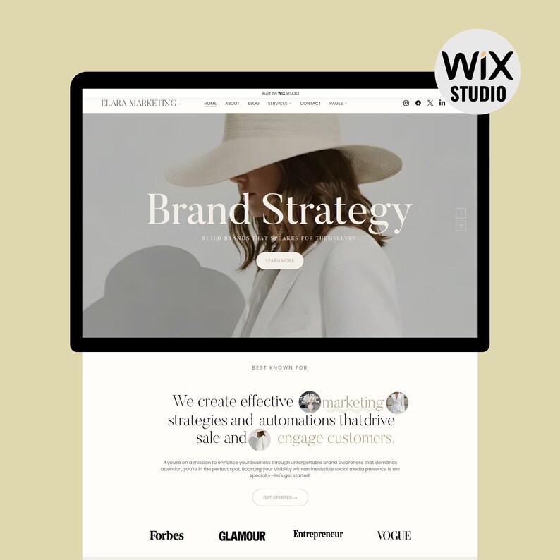 wix feminine design
