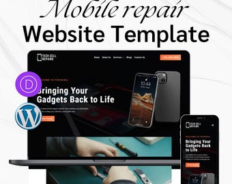 Mobile Repair Website Template – Divi WordPress Theme for Phone, Tablet & Gadget Repair Shops