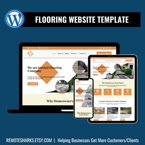 Flooring Company Website Template – WordPress Divi Theme for Floor Installers & Contractors (Digital Download)