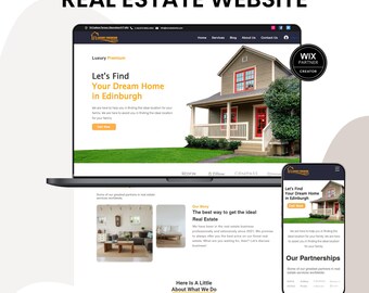 Plantilla WIX para agentes inmobiliarios: diseño web para agentes, corredores y agencias inmobiliarias.