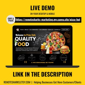 PIZZA WEBSITE TEMPLATE live demo