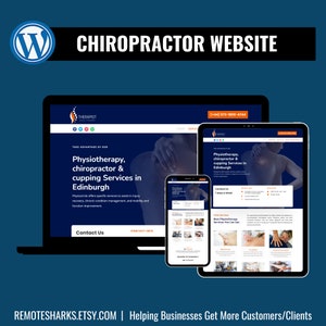 Chiropractor Website Design, Physiotherapist Website Template, Chiropractic Website Template, Physiotherapist WordPress Template