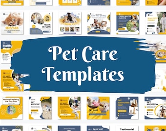 Pet Care Social Media Templates – Canva Instagram and Facebook Posts for Pet Groomers & Trainers