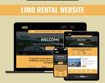 Limo Rental Wix Studio Website Template | Chauffeur, Luxury Transport & Car Service Website