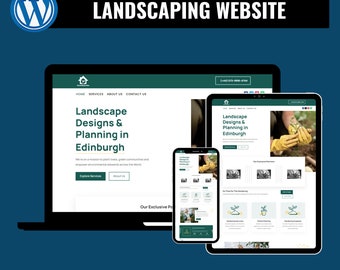 Plantilla de sitio web para empresa de paisajismo en WordPress: tema Divi de rápida configuración (descarga digital)