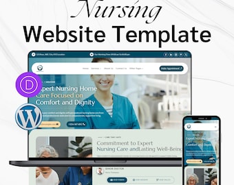 Nursing Home Care Website Template – Divi WordPress Theme for Elderly Care & Medical Services