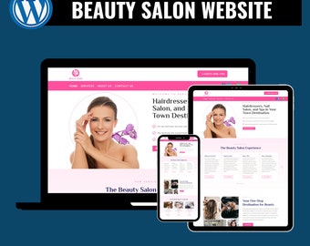 Modello di sito web per salone di bellezza per WordPress: tema Divi con configurazione rapida (download digitale)