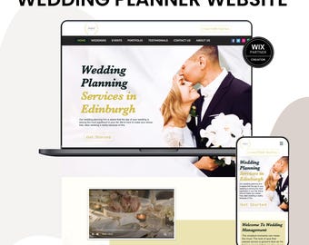Wedding Planner WIX Template – Website Design for Wedding Planners, Coordinators & Event Services