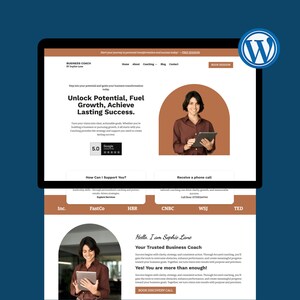 business coach wordpress template