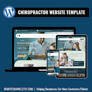 Chiropractor WordPress Theme - Divi Website Vorlage für Kliniken, Wellness-Zentren und Physiotherapie-Services