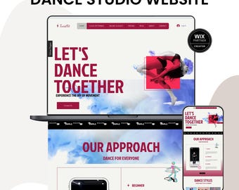 Dance Studio WIX Template – Website Design for Dance Schools, Instructors & Academies