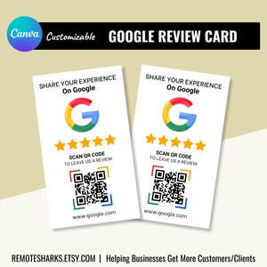 Google Bewertungskarte, Bearbeitbarer QR-Code, Feedback-Zeichen, Google Feedback, Geschäft Bewertungszeichen, QR-Code-Zeichen, Bewertungskarte, QR-Code-Karte