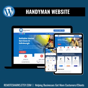Handyman Website Template, Handyman Web Template, Handyman Website Design, Handyman Web Design, Handyman Business Website, WordPress Website