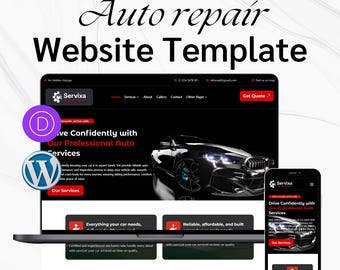 Auto Repair Website Template – Divi WordPress Theme for Mechanic, Garage & Car Service Shops
