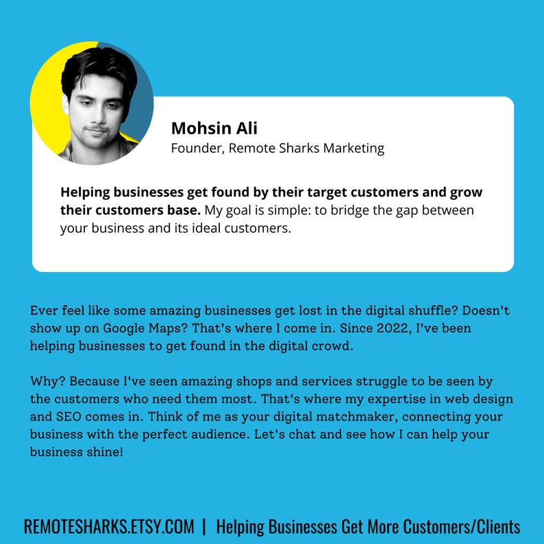 Mohsin Ali, Owner Remote Sharks Marketing