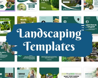 Landscape Business Social Media Templates, Landscape Business Instagram Templates, Landscape Business Canva Templates, Facebook Templates