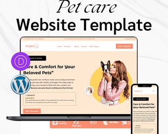 Pet Care Website Template – Divi WordPress Theme for Grooming, Veterinary & Animal Services