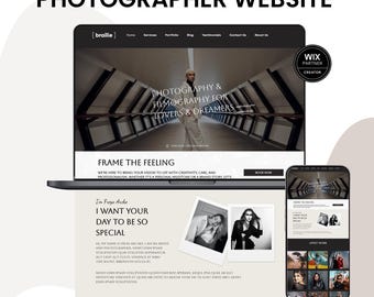 Photographer WIX Template – Website Design for Photographers, Studios & Creative Portfolios