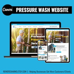 Pressure Wash Website Template,