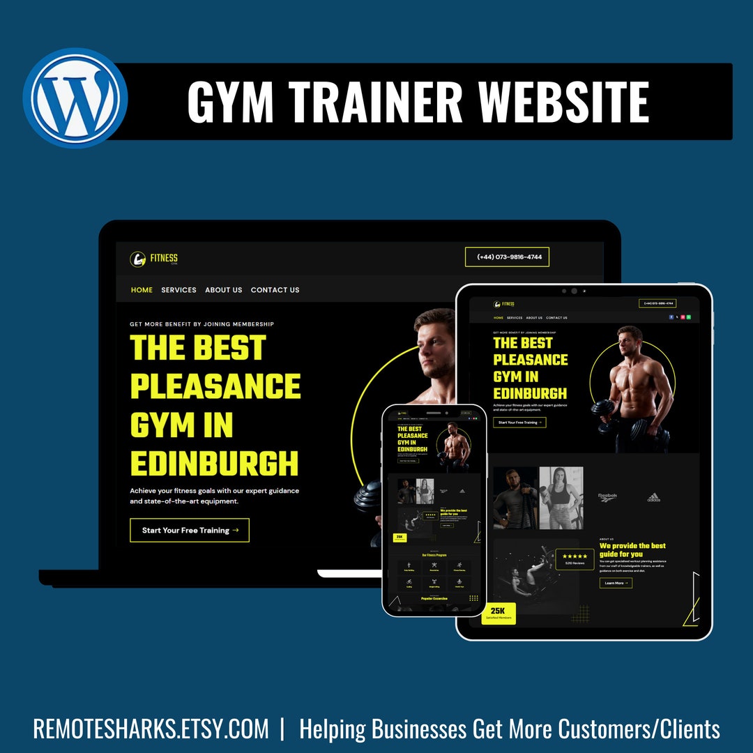 Fitness Gym Website Templates, Best Fitness Website Design, Fitness Web ...