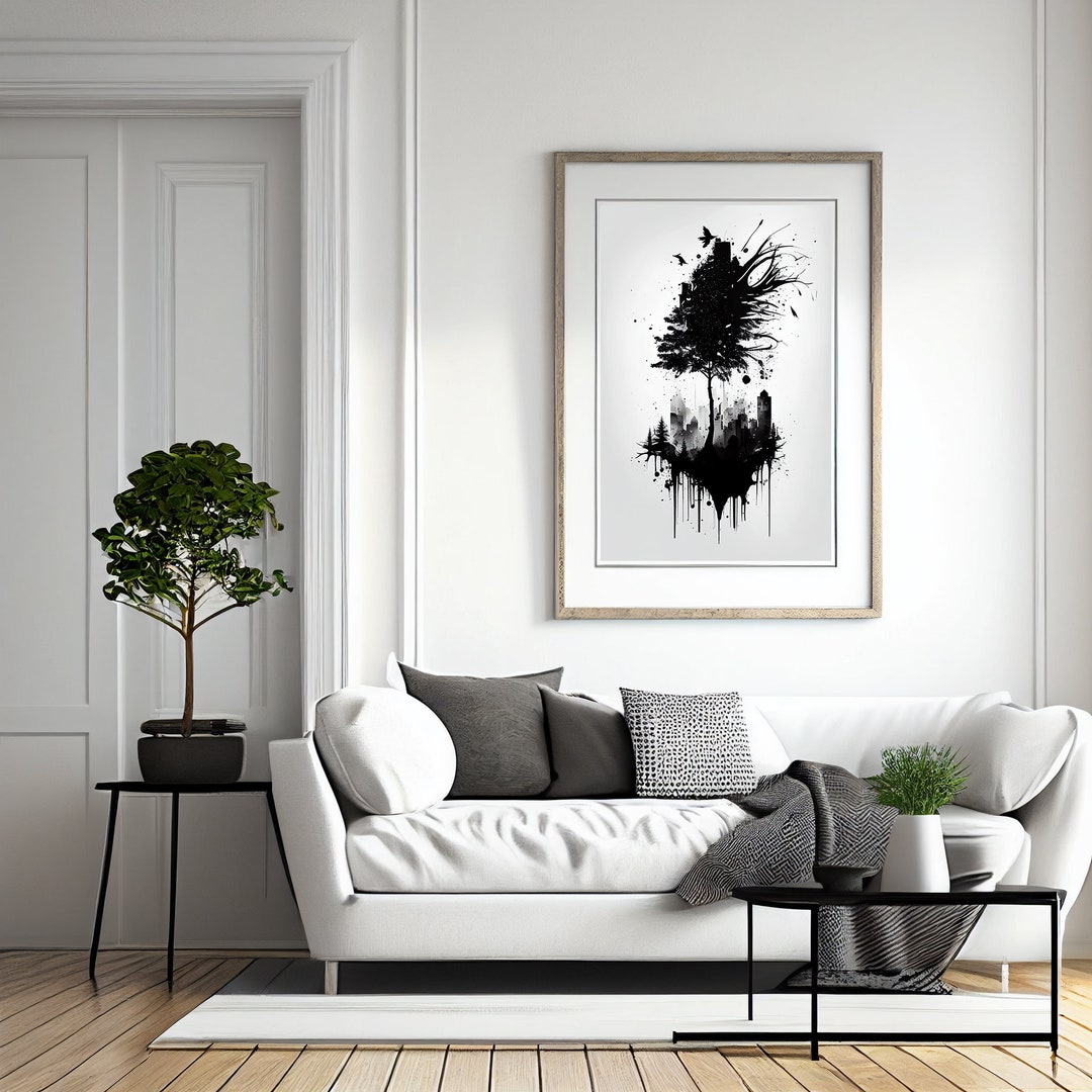 Transformative Color Splash Portraits: Uniting Nature's Silhouettes ...