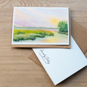 Pastell Grußkarte, Florida Grußkarte, leere Grußkarten, Notizkarten, Geburtstagskarte, stationäre Grußkarte.