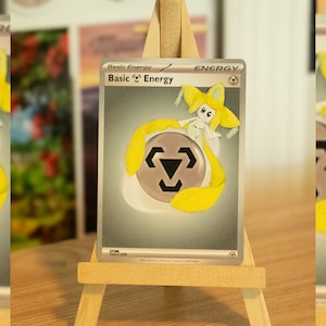 Carta de Pokémon Jirachi Energy Altered, Carta de Pokémon pintada à mão, Presentes para ela, presentes para ele, Cartas de Pokémon, Carta de Pokémon personalizada