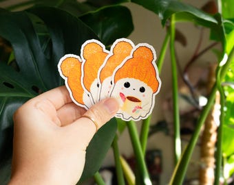 Halloween Ghost Sticker, Cute Bookish Ghost with Coffee, Bookish gift, Spooky Fall Decal, Cute Ghosts for Kindle, Bookish Sticker