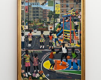 Kids At Play: Fine Art Print Black Community Power