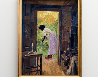 Window Into A World: Mixed Media Art Print