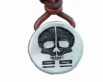 Collar de peltre con el logotipo de la Fuerza Clon 99 - Joyería de Star Wars Bad Batch