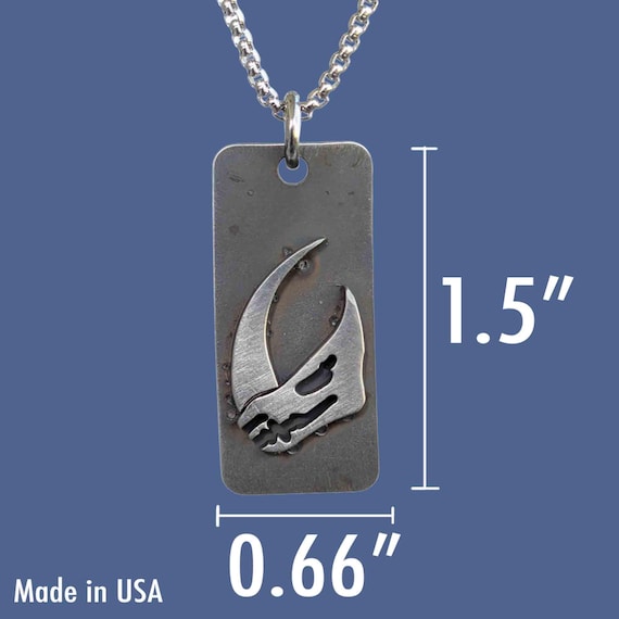 Mandalorian Mudhorn Signet Necklace - Handcrafted Beskar-style