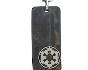 Galactic Empire Necklace Imperial Crest pendant Star Wars gift