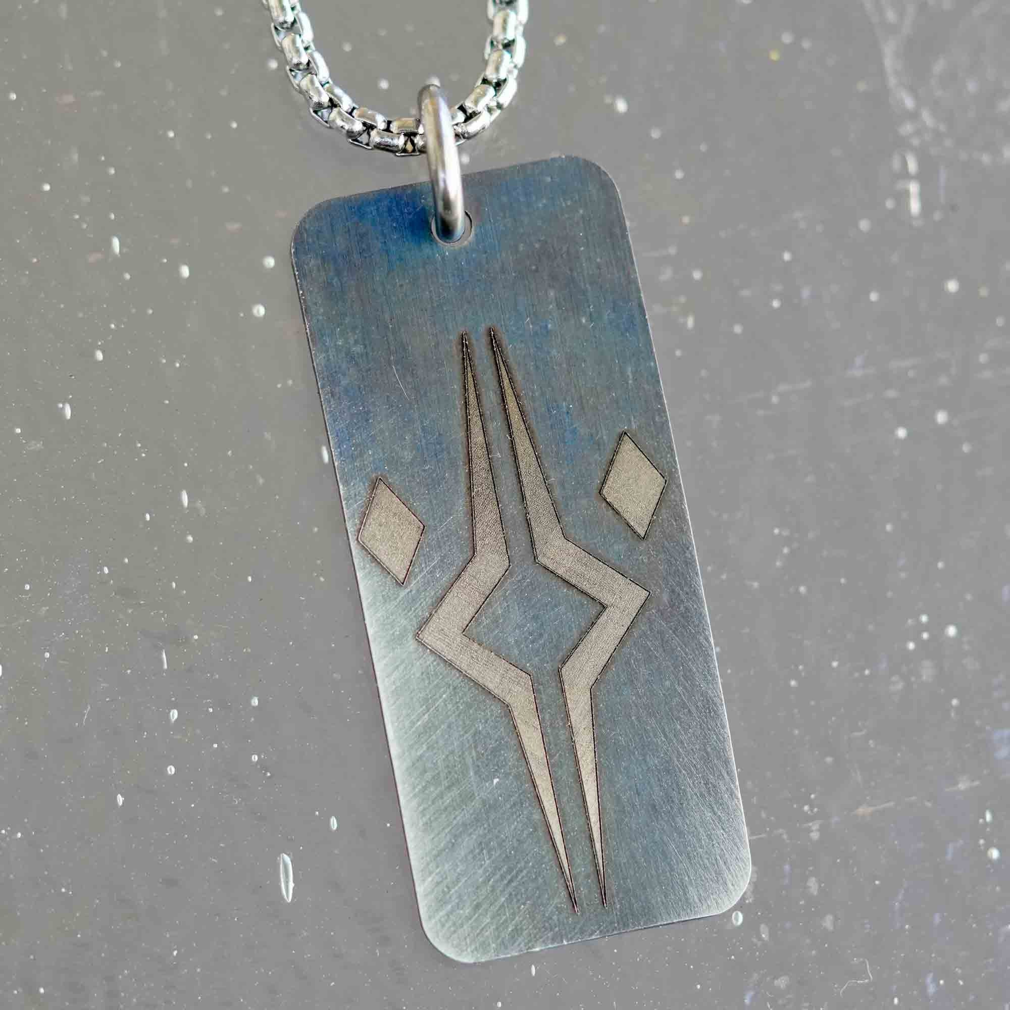 Ahsoka Tano Necklace Fulcrum Star Wars Fan Art Stainless Steel Laser
