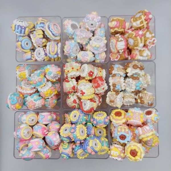 5-kolorowe, ręcznie malowane koraliki o średnicy 16 mm | DIY Crafting, długopisy i breloki 10/opakowanie