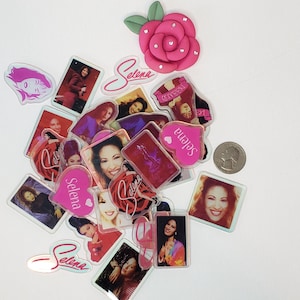 25ea 4CM Selena Quintanilla Acrylics for DIY projects
