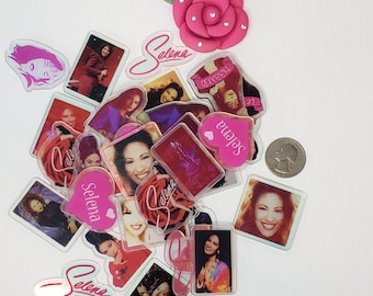 25ea 4CM Selena Quintanilla Acrylics for DIY projects