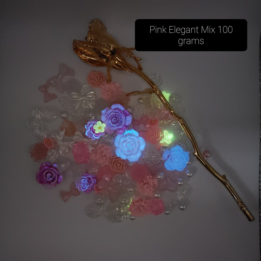 100 Ciondoli Cabochon In Resina A Forma Di Fiore, Retro Piatto, Per Nail Art, Scrapbooking, Bigiotteria Fai Da Te
