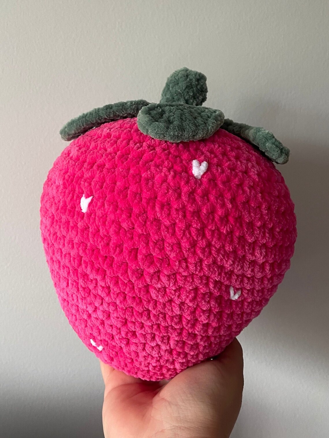 Strawberry Crochet Plush Cute Strawberry Amigurumi - Etsy