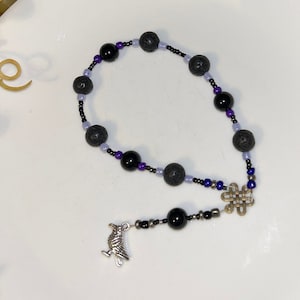 Small Chernobog(Černobog) prayer beads: Slavic god of Darkness, Chaos, and Death