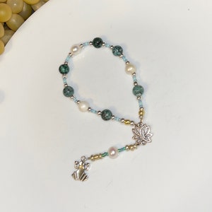 Small Heqet prayer beads: Kemetic goddess of Generation, Fertility, and Childbirth