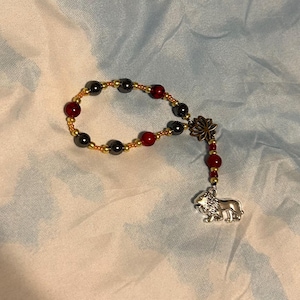 Small Sekhmet prayer beads: Kemetic goddess of War, Bravery, Healing, Plagues, and Divine Retribution