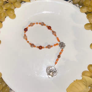 Small Khepri(Khepra) prayer beads: Kemetic god of transformations, the morning sun, and cycles
