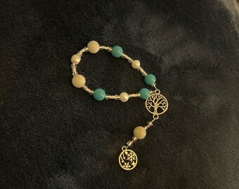 Small Skadi prayer beads: Norse Jötunn goddess of Winter, Mountains, and Hunting